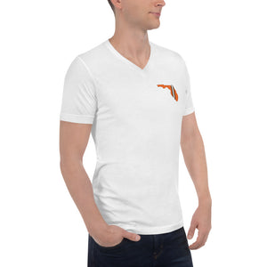 Unisex Short Sleeve V-Neck T-Shirt